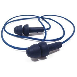 Detectable Earplugs 2 Flange re-usable