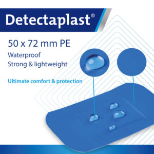 Waterproof detectable plasters